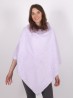 Soft Faux Fur Poncho W/ Zig-zag Pattern 